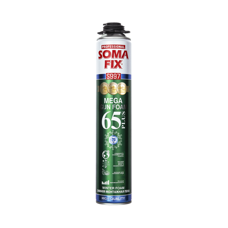 Піна монтажна професійна SomaFix Mega 65 Plus зимова Піна монтажна професійна SomaFix Mega 65 Plus зимова